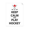 Picture of Keep Calm Play Hockey Black  _GroupedProduct_Rectangle_Portrait_Mini_ _GroupedProduct_Rectangle_Portrait_Unframed_Print_Only_