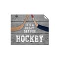 Picture of Great Day for Hockey on Wood _GroupedProduct_Rectangle_Landscape_Mini_ _GroupedProduct_Rectangle_Landscape_Unframed_Print_Only_