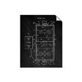 Picture of Hockey Rink Blueprint _GroupedProduct_Rectangle_Portrait_Mini_ _GroupedProduct_Rectangle_Portrait_Unframed_Print_Only_