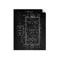 Picture of Hockey Rink Blueprint _GroupedProduct_Rectangle_Portrait_Mini_ _GroupedProduct_Rectangle_Portrait_Unframed_Print_Only_