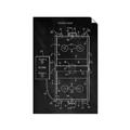 Picture of Hockey Rink Blueprint _GroupedProduct_Rectangle_Portrait_Mini_ _GroupedProduct_Rectangle_Portrait_Unframed_Print_Only_