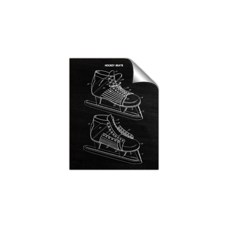 Picture of Hockey Skate Blueprint _GroupedProduct_Rectangle_Portrait_Mini_ _GroupedProduct_Rectangle_Portrait_Unframed_Print_Only_