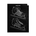 Picture of Hockey Skate Blueprint _GroupedProduct_Rectangle_Portrait_Mini_ _GroupedProduct_Rectangle_Portrait_Unframed_Print_Only_