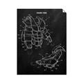 Picture of Hockey Pads Blueprint _GroupedProduct_Rectangle_Portrait_Mini_ _GroupedProduct_Rectangle_Portrait_Unframed_Print_Only_