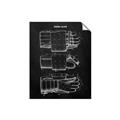 Picture of Hockey Glove Blueprint _GroupedProduct_Rectangle_Portrait_Mini_ _GroupedProduct_Rectangle_Portrait_Unframed_Print_Only_