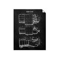 Picture of Hockey Glove Blueprint _GroupedProduct_Rectangle_Portrait_Mini_ _GroupedProduct_Rectangle_Portrait_Unframed_Print_Only_
