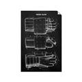 Picture of Hockey Glove Blueprint _GroupedProduct_Rectangle_Portrait_Mini_ _GroupedProduct_Rectangle_Portrait_Unframed_Print_Only_
