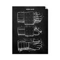 Picture of Hockey Glove Blueprint _GroupedProduct_Rectangle_Portrait_Mini_ _GroupedProduct_Rectangle_Portrait_Unframed_Print_Only_