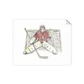 Picture of Goalie in Net _GroupedProduct_Rectangle_Landscape_Mini_ _GroupedProduct_Rectangle_Landscape_Unframed_Print_Only_