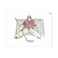 Picture of Goalie in Net _GroupedProduct_Rectangle_Landscape_Mini_ _GroupedProduct_Rectangle_Landscape_Unframed_Print_Only_
