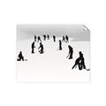 Picture of Kids Playing Hockey Outdoors _GroupedProduct_Rectangle_Landscape_Mini_ _GroupedProduct_Rectangle_Landscape_Unframed_Print_Only_