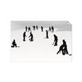 Picture of Kids Playing Hockey Outdoors _GroupedProduct_Rectangle_Landscape_Mini_ _GroupedProduct_Rectangle_Landscape_Unframed_Print_Only_