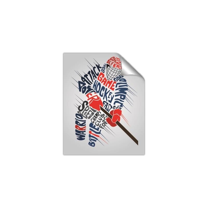 Picture of Hockey Words Player _GroupedProduct_Rectangle_Portrait_Mini_ _GroupedProduct_Rectangle_Portrait_Unframed_Print_Only_
