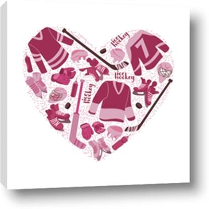 Picture of Pink Heart Hockey