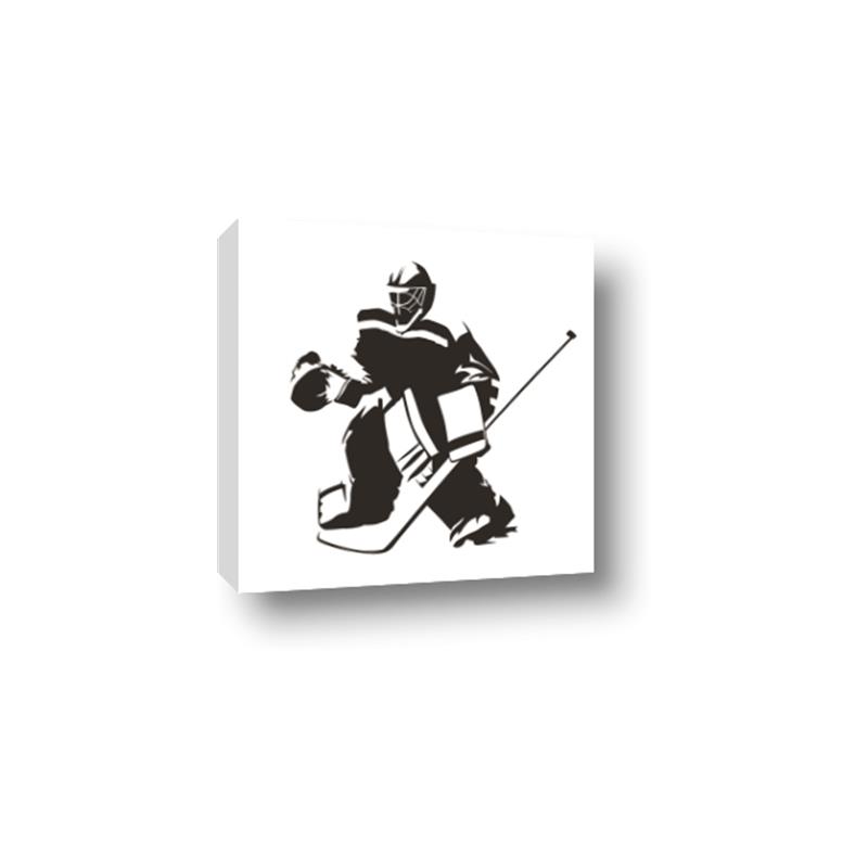 Picture of Goalie Silhouette _GroupedProduct_Square_Mini_ _GroupedProduct_Square_Canvas_