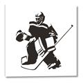 Picture of Goalie Silhouette _GroupedProduct_Square_Mini_ _GroupedProduct_Square_Canvas_