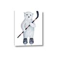 Picture of Hockey Polar Bear _GroupedProduct_Rectangle_Portrait_Mini_ _GroupedProduct_Rectangle_Portrait_Canvas_
