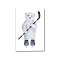 Picture of Hockey Polar Bear _GroupedProduct_Rectangle_Portrait_Mini_ _GroupedProduct_Rectangle_Portrait_Canvas_