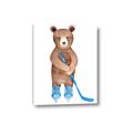 Picture of Hockey Bear _GroupedProduct_Rectangle_Portrait_Mini_ _GroupedProduct_Rectangle_Portrait_Canvas_