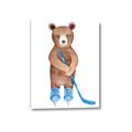 Picture of Hockey Bear _GroupedProduct_Rectangle_Portrait_Mini_ _GroupedProduct_Rectangle_Portrait_Canvas_