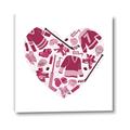Picture of Pink Heart Hockey _GroupedProduct_Square_Mini_ _GroupedProduct_Square_Canvas_