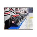 Picture of Hockey Lineup  _GroupedProduct_Rectangle_Landscape_Mini_ _GroupedProduct_Rectangle_Landscape_Canvas_Framed_