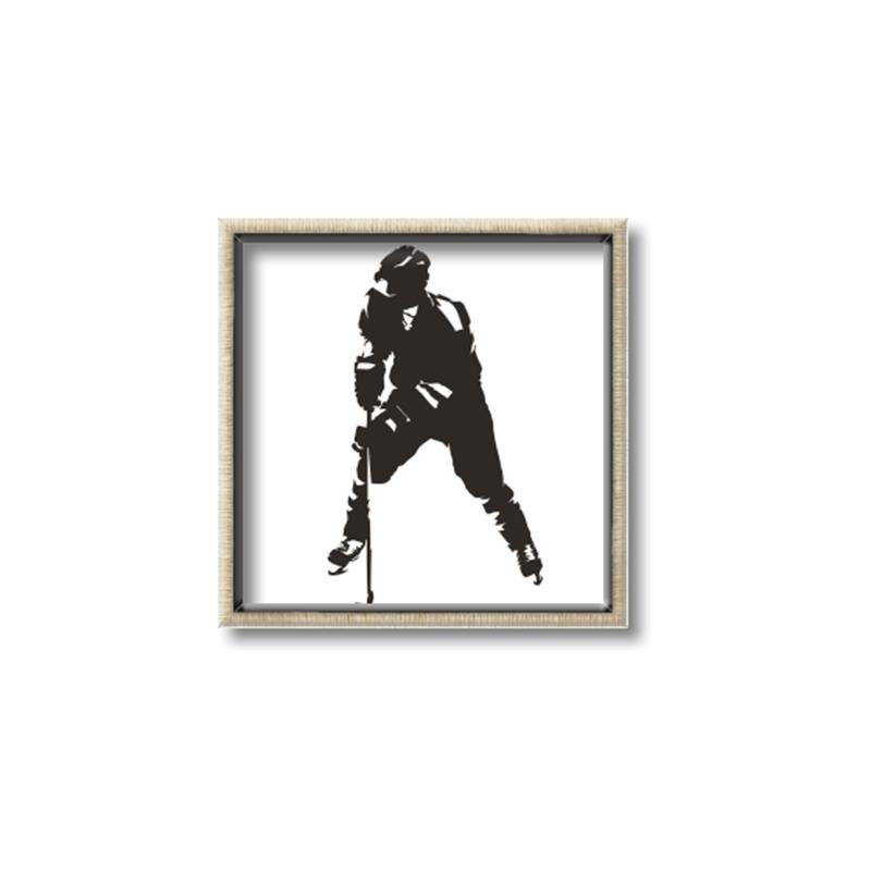 Picture of Player Silhouette _GroupedProduct_Square_Mini_ _GroupedProduct_Square_Canvas_Framed_
