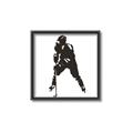 Picture of Player Silhouette _GroupedProduct_Square_Mini_ _GroupedProduct_Square_Canvas_Framed_