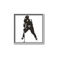 Picture of Player Silhouette _GroupedProduct_Square_Mini_ _GroupedProduct_Square_Canvas_Framed_
