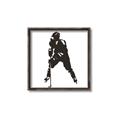 Picture of Player Silhouette _GroupedProduct_Square_Mini_ _GroupedProduct_Square_Canvas_Framed_