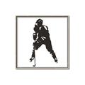 Picture of Player Silhouette _GroupedProduct_Square_Mini_ _GroupedProduct_Square_Canvas_Framed_