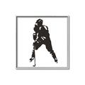 Picture of Player Silhouette _GroupedProduct_Square_Mini_ _GroupedProduct_Square_Canvas_Framed_