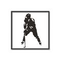 Picture of Player Silhouette _GroupedProduct_Square_Mini_ _GroupedProduct_Square_Canvas_Framed_