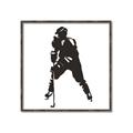 Picture of Player Silhouette _GroupedProduct_Square_Mini_ _GroupedProduct_Square_Canvas_Framed_