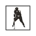 Picture of Player Silhouette _GroupedProduct_Square_Mini_ _GroupedProduct_Square_Canvas_Framed_