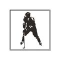 Picture of Player Silhouette _GroupedProduct_Square_Mini_ _GroupedProduct_Square_Canvas_Framed_