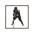 Picture of Player Silhouette _GroupedProduct_Square_Mini_ _GroupedProduct_Square_Canvas_Framed_