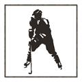Picture of Player Silhouette _GroupedProduct_Square_Mini_ _GroupedProduct_Square_Canvas_Framed_