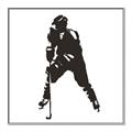 Picture of Player Silhouette _GroupedProduct_Square_Mini_ _GroupedProduct_Square_Canvas_Framed_