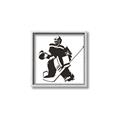 Picture of Goalie Silhouette _GroupedProduct_Square_Mini_ _GroupedProduct_Square_Canvas_Framed_