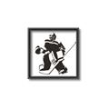 Picture of Goalie Silhouette _GroupedProduct_Square_Mini_ _GroupedProduct_Square_Canvas_Framed_