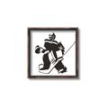 Picture of Goalie Silhouette _GroupedProduct_Square_Mini_ _GroupedProduct_Square_Canvas_Framed_