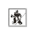 Picture of Goalie Silhouette _GroupedProduct_Square_Mini_ _GroupedProduct_Square_Canvas_Framed_