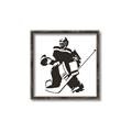 Picture of Goalie Silhouette _GroupedProduct_Square_Mini_ _GroupedProduct_Square_Canvas_Framed_