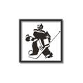 Picture of Goalie Silhouette _GroupedProduct_Square_Mini_ _GroupedProduct_Square_Canvas_Framed_
