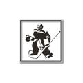 Picture of Goalie Silhouette _GroupedProduct_Square_Mini_ _GroupedProduct_Square_Canvas_Framed_