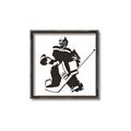 Picture of Goalie Silhouette _GroupedProduct_Square_Mini_ _GroupedProduct_Square_Canvas_Framed_