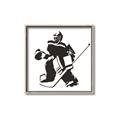 Picture of Goalie Silhouette _GroupedProduct_Square_Mini_ _GroupedProduct_Square_Canvas_Framed_