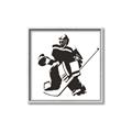 Picture of Goalie Silhouette _GroupedProduct_Square_Mini_ _GroupedProduct_Square_Canvas_Framed_