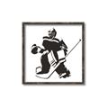 Picture of Goalie Silhouette _GroupedProduct_Square_Mini_ _GroupedProduct_Square_Canvas_Framed_
